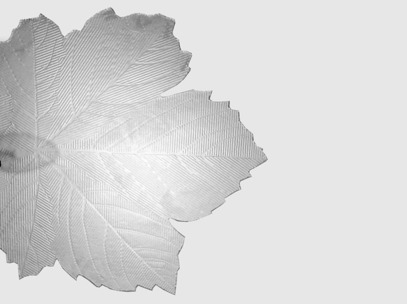 Maple Leaf Nightlight Clear Frosted Night Light Stained Glass Handmade OOAK