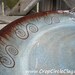 Heirloom Wedding Gift Wheel Thrown Pottery Platter Spiral Swirl Woodland Handmade Ceramic Platter Rustic Earthy Green Blue Brown