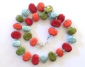 Beaded Necklace, Statement Necklace, Kazuri Bead Necklace, Fair Trade