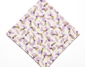Pomp & Ceremony Pocket Square handkerchief Liberty of London Mauve golfer