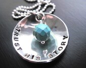 Trust His Story Sterling Silver Necklace, Turquoise