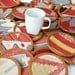 Sukan / Hand Woven - Turkish Antique Kilim Cups Coasters - Cup Coasters - Cup Coaster - Coaster - 1 pcs