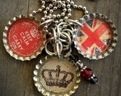 British Themed Bottle Cap Necklace