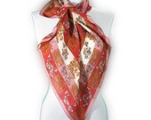 Vintage Oscar de la Renta signed Silk Scarf