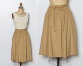vintage 1970s corduroy wrap skirt