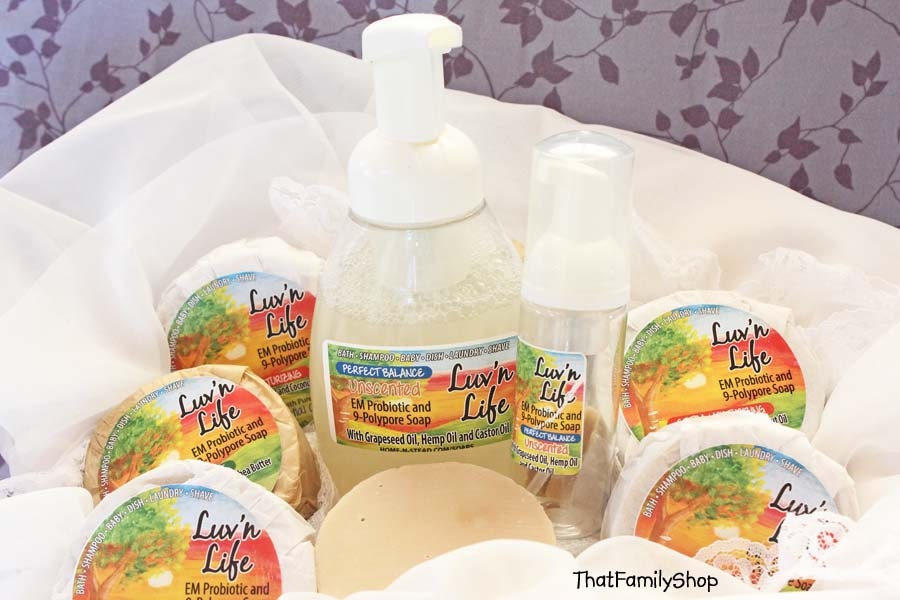Foam Dispenser for our Probiotic Soap
