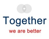 Together we are better - 8x10 inches Typography Print, Wall Art , 4th of july, Love
