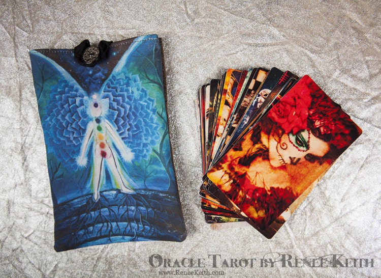 Oracle Tarot Card Deck by Renee Keith - Basic Set of 50 Cards (Universal Energy Bag)