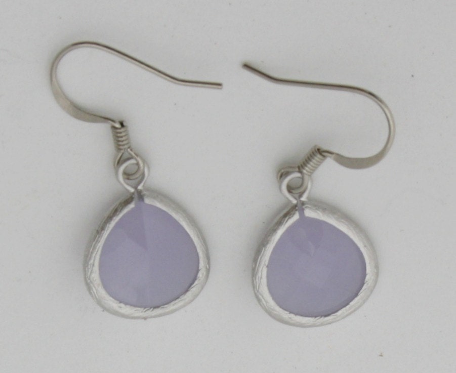 Lavender Earrings, Silver Earrings, Bridal Jewelry, Friends Birthday