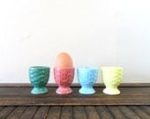 pastel weaved basket style ceramic egg cups - spring finds - serving - mother's day