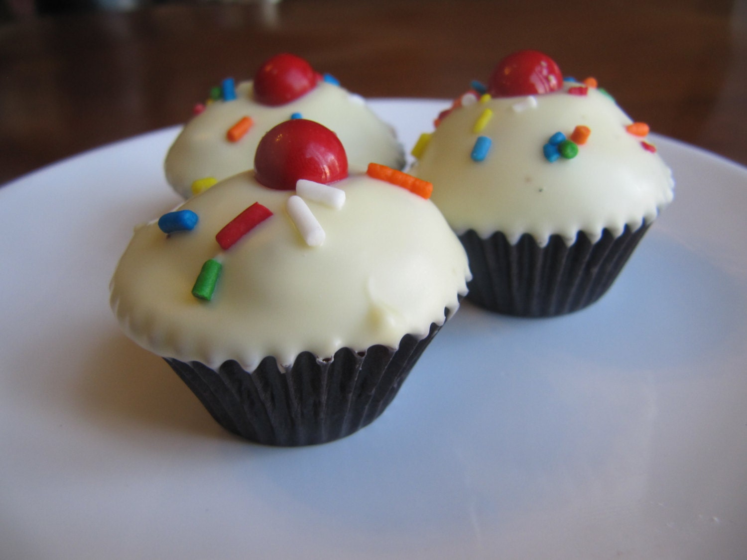 Belgian Chocolate, Cupcake Fudge Truffles