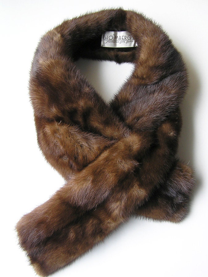 Vintage Mink Fur Scarf Collar 1920s
