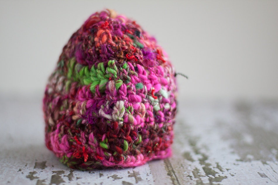 favorite mulicolor pink newborn hat