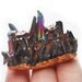 Huge 24K Gold Dipped Titanium Quartz Crystal Ring