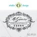 Personalized Return Address Stamp -- Floral Frame SG.FF.01 - 40X60mm Self-inking in 5 dif colors