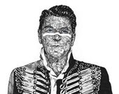 Celebrity Portrait Commission, 8.5" x 11" (Black & White w/ Highlight Color)