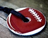 Football Basketball Baseball Soccer Sports Washer Pendant Necklace Personalized Name Team