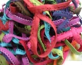 22 yards 3/8" width 11 colors lingerie elastic  trim with scalloped edge and also good for headband designs