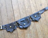 Chocolate Leather Hip Belt Bag Utility Belt Bag