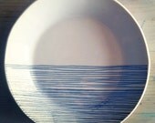 porcelain medium dish screenprinted design.   MADE TO ORDER