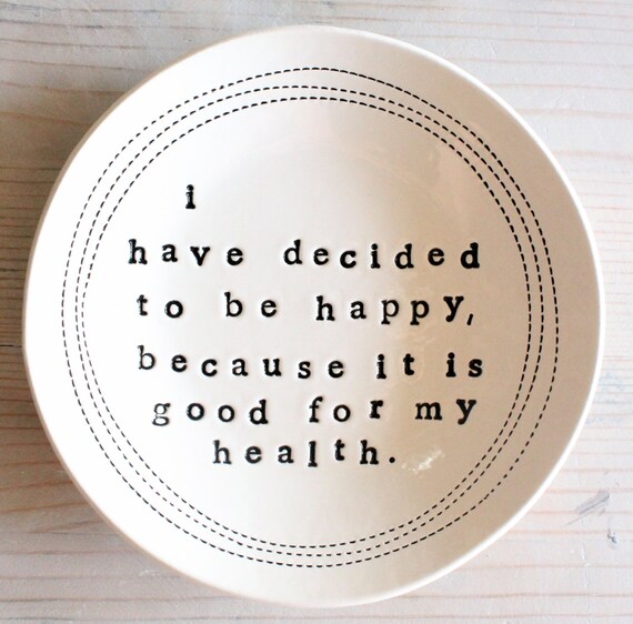 5" dish voltaire quote.  MADE TO ORDER