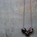 Black Copper Geometric Wood Necklace - Boho Necklace - Everyday