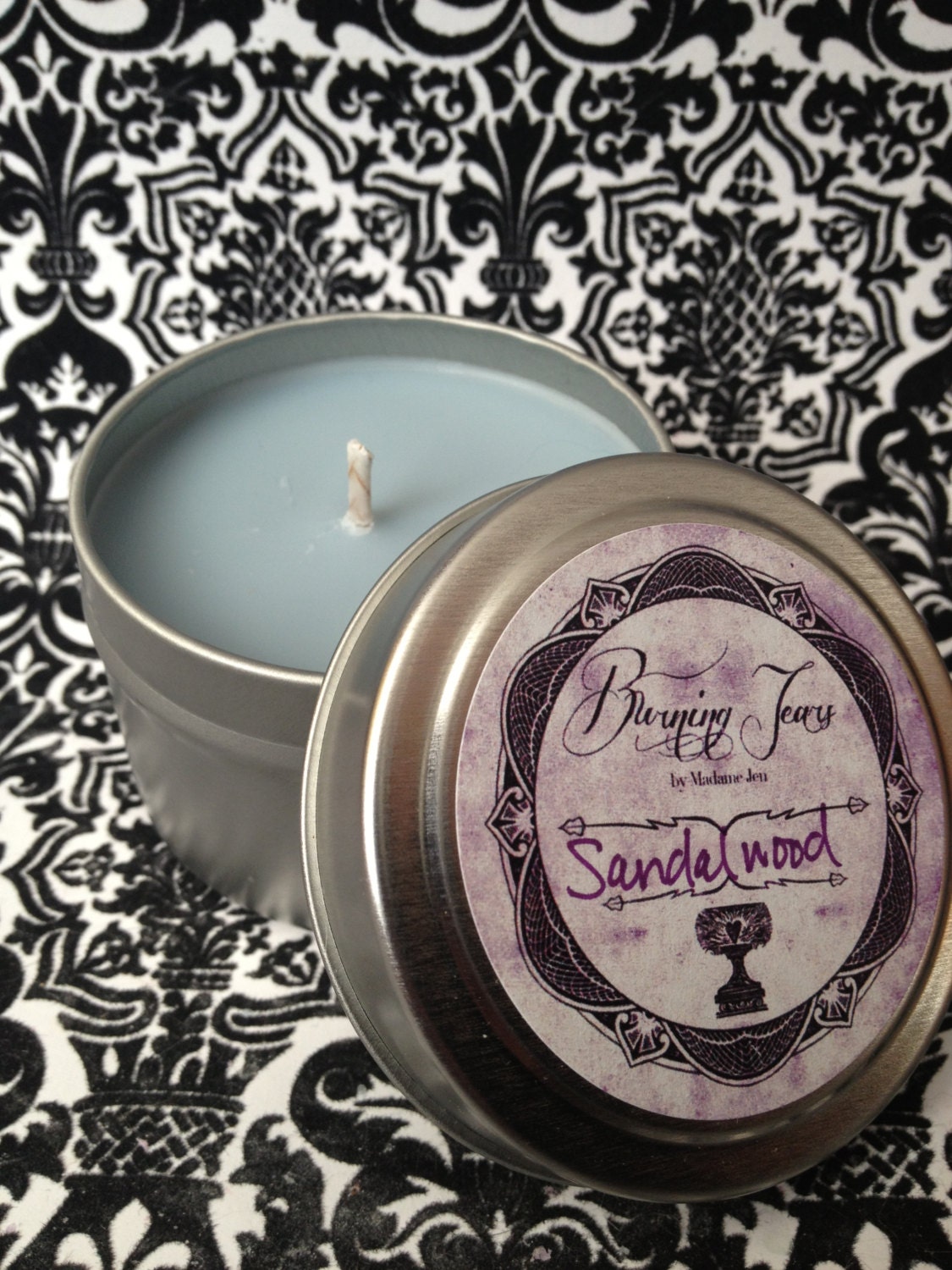 Sandalwood - 4oz Tin All Natural Soy Wax Candle
