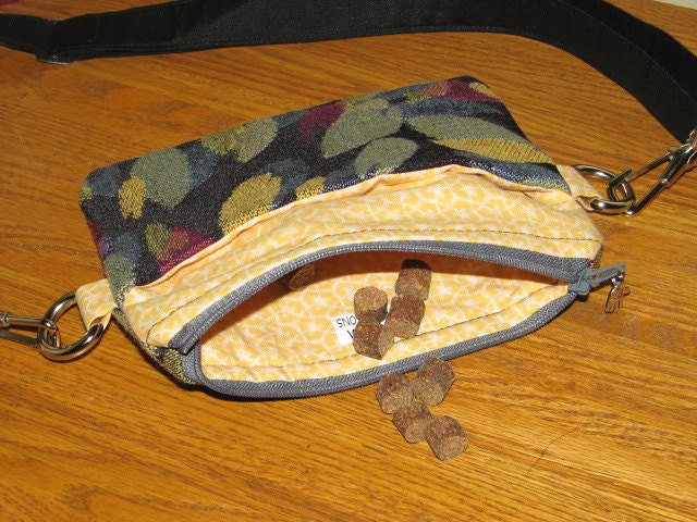 Dog Treat Pouch - Puppy Training Bag - Waist Pouch - Dog Walking Bag - Zipper Closure - Adjustable/Removable Strap