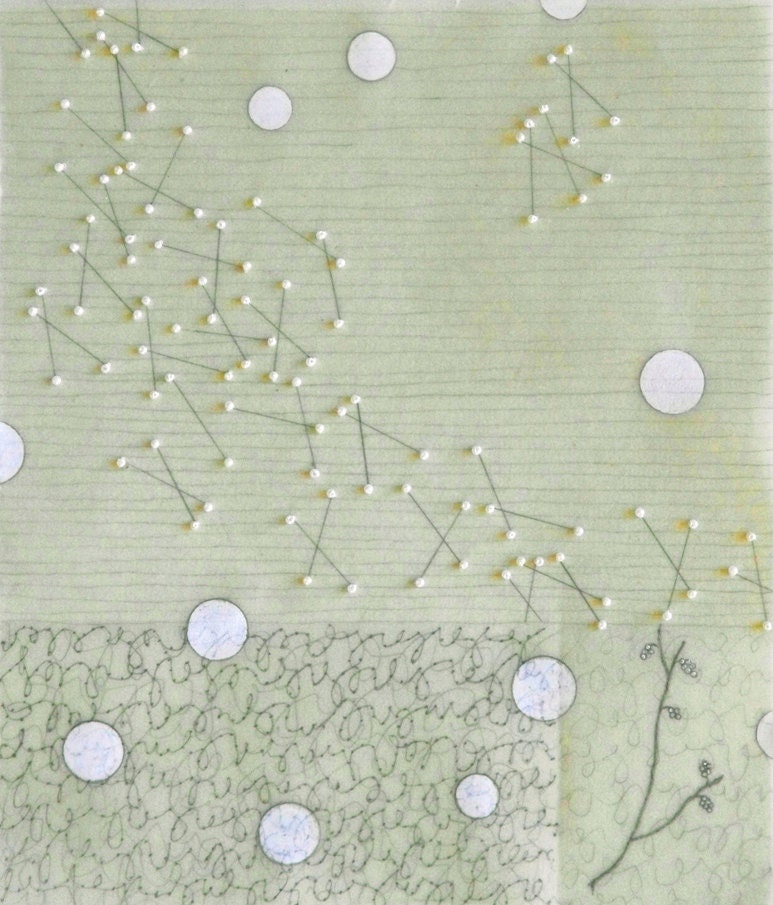 The Celadon Drawings no. 2 / pencil and beeswax on Japanese paper