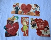 VinTaGe ValenTiNes day cards vibrant and perfect for collage, collecting and giving