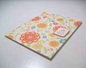 Orange and Blue Flowers Greeting Card - Friends