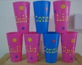 Personalized Kids Party Favors- Plastic tumblers- Ideal for Birthdays, Sweet 16s, Communions, Christenings, Christmas stocking stuffer