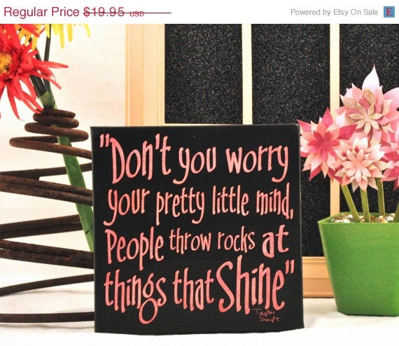 Mad-4-Grads Super Sale Taylor Swift, Things that Shine,Expressive Art on Canvas wall decor for Dorm, Bedroom, Kids room, Girls room wall ar