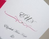 Elegant in Crystal  Wedding program booklet
