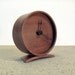 Wood Clock - Solid walnut with black or white clock hands