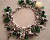 Slytherin House Charm Bracelet