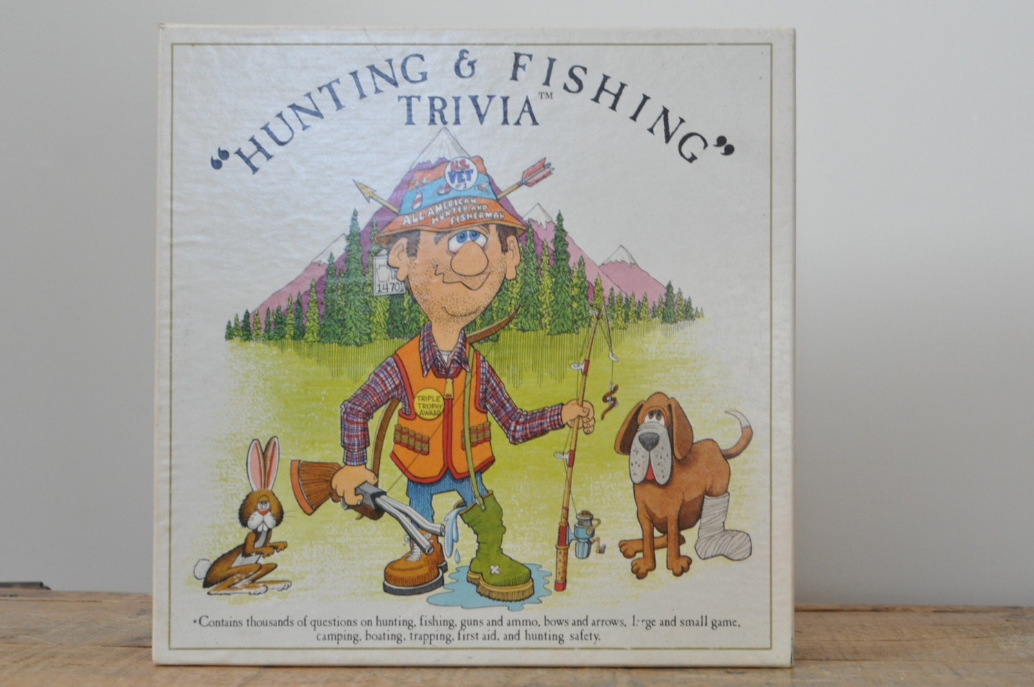 Vintage Hunting and Fishing Trivia Game 1985