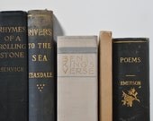 Antique Poetry Collection Set of 5 1900s Classic Literature