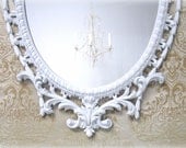 HOLLYWOOD REGENCY MIRROR For Sale Large White Black Baroque Mirrors Ornate Bathroom Mirror Vanity Vintage Mirror Syroco Boudoir