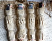 Antique Pure Linen skeins French collectable Ecru Linen Threads Lace making supplies Antique Haberdashery 12 skeins per listing
