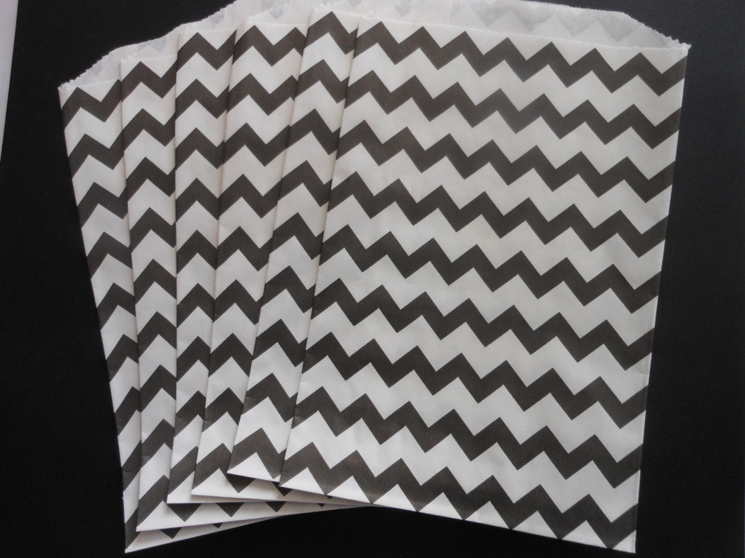 Chevron Black and White Party Favor Bags--(24) Il_170x135