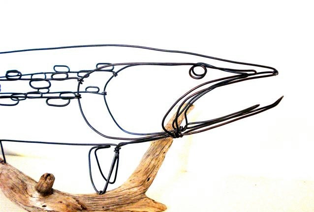 Northern Pike Wire Sculpture
