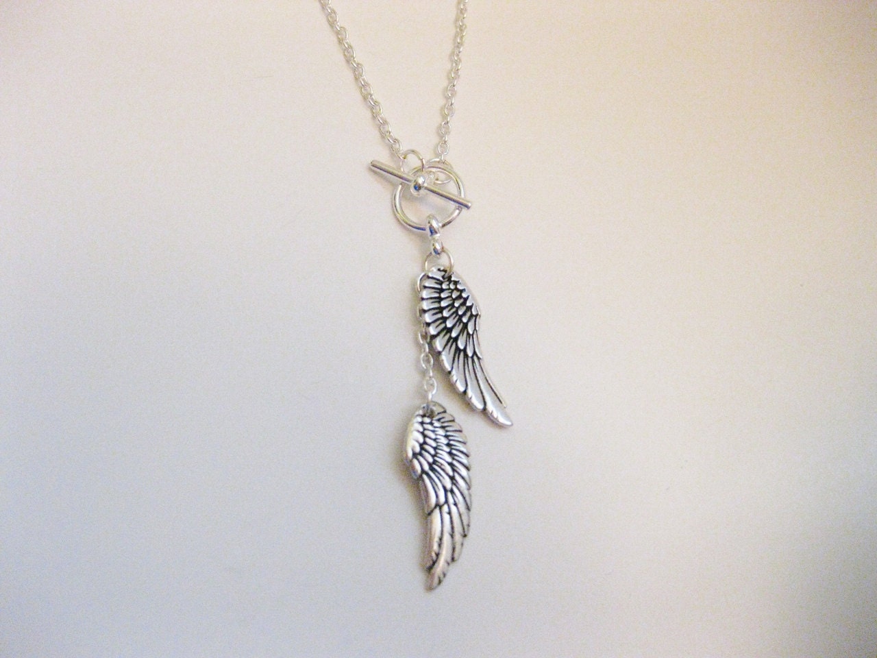 Angel Wing Toggle Necklace