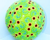 BALLOON BUDDIES, Spring, Flowers, green, paisley, fabric, balloon ball, girl, balloon, ball, toy, etsykids team, safe toy, fun toy
