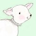 Nursery Decor Hello Little Lamb - 8x10 Print - Nursery Art Print