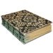 Elegant Black and Tan Glittered Coptic  Bound Journal