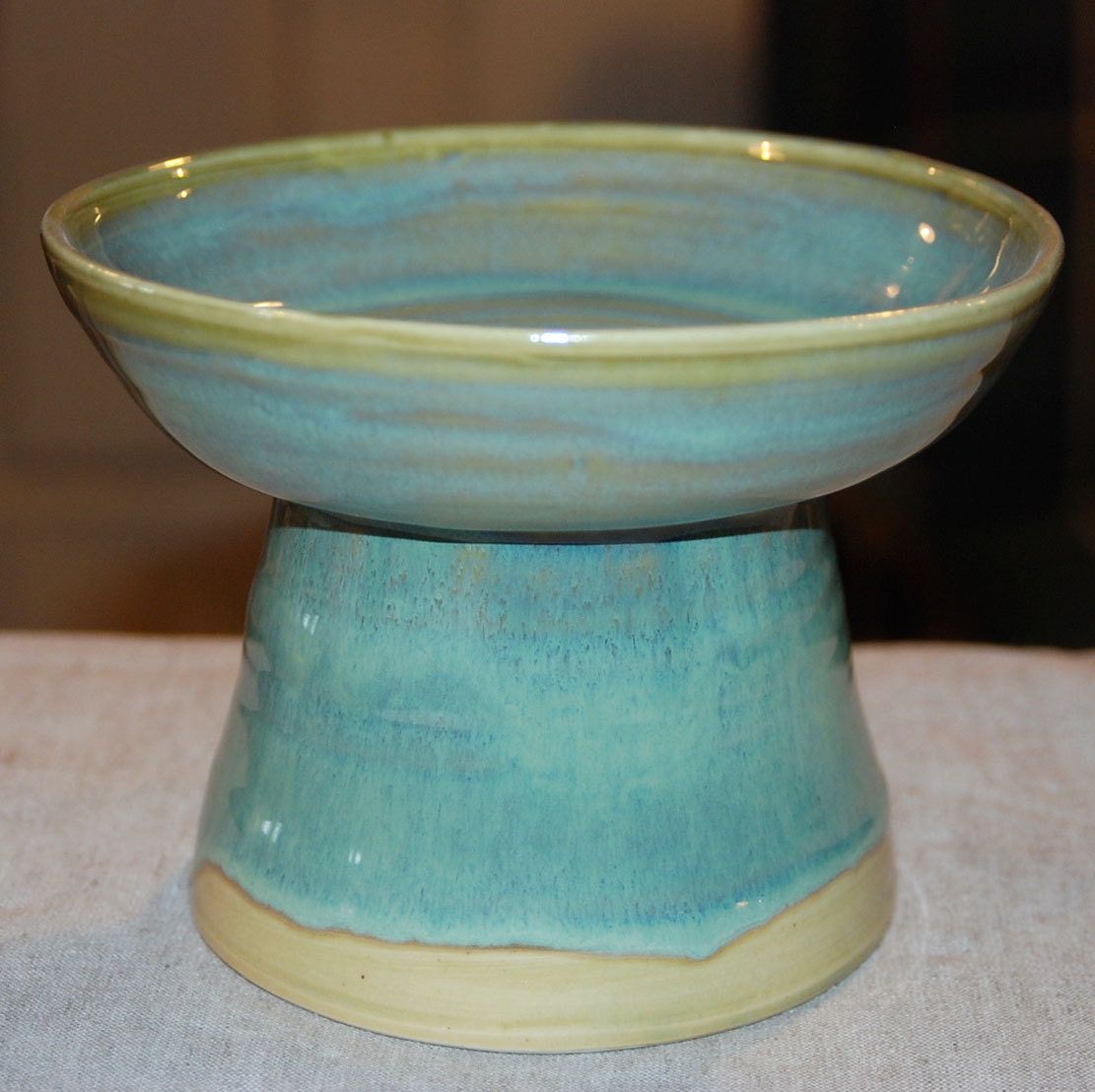 Cat Foodbowl, elevated, Handmade,  Foodsafe