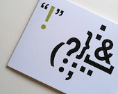 Graphic Typography Cards - Punctuation Ampersand
