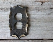 Vintage Brass Outlet Cover