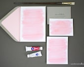 Watercolor Wedding Invitation Suite (Sample) - Pretty in Pink